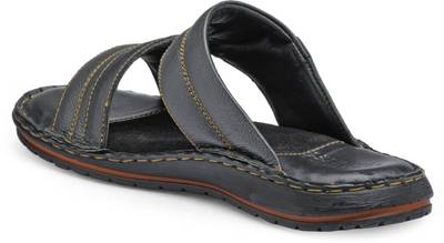 Teakwood Men Black Sandals