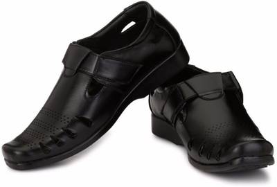Live Men Black Sandals
