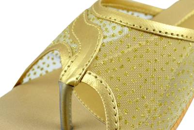 Leatherwood1 Women Gold Heels