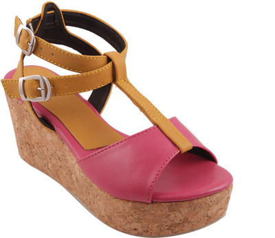 

Adorn Women Pink Wedges