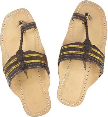 eKolhapuri Men Dark Brown Sandals