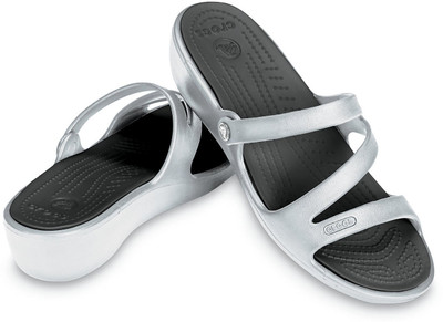 

Crocs Women Silver Wedges