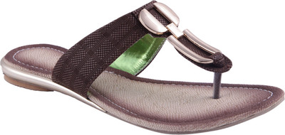 

Adorn Women Brown, Green Flats
