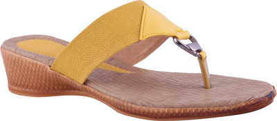 

Adorn Women Yellow and Brown Wedges