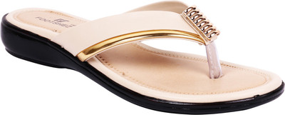 

Footshez Women Cream Wedges