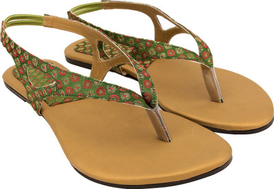 

Royal Collection Women Green Colour Flats