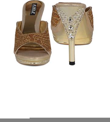 Kielz Women Gold Heels