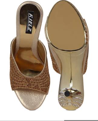 Kielz Women Gold Heels