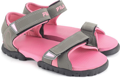 

Fila Women LT GRY/LT PNK Sports Sandals