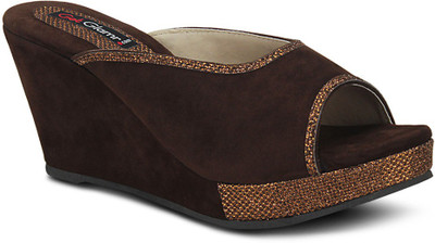 Get Glamr Women Brown Wedges Get Glamr Women Brown Wedges
