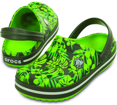 

Crocs Boys & Girls Sports Sandals, Volt green/dusty olive