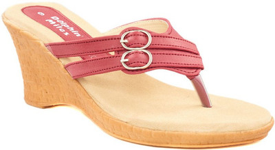 

Dolphin Miles Women Maroon Wedges