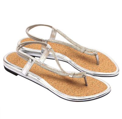 

Royal Collection Women Silver Flats