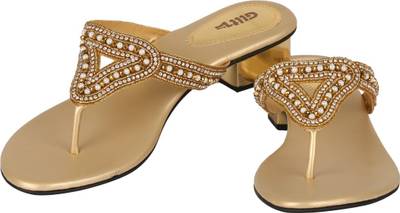 Glitz Women Gold Heels