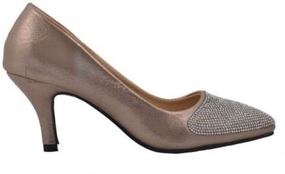 Shuberry Women Bronze Heels