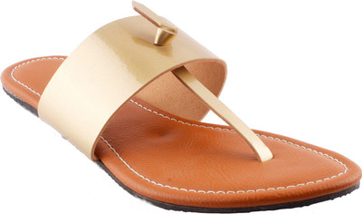 

Foot Wagon Women Gold Flats