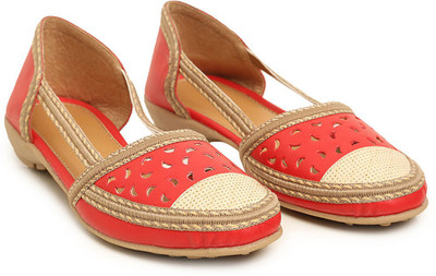 

Bare Soles Women red Flats