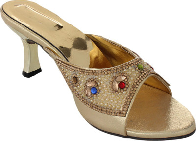 

Bare Soles Women Gold Heels