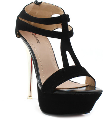 Shuberry Women Black Heels