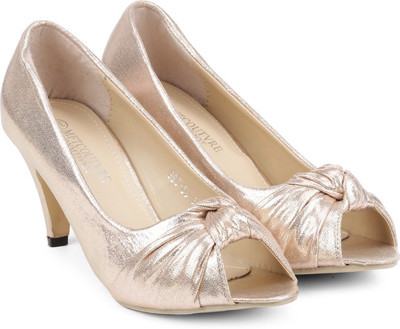 

MFT Couture Women Gold Heels
