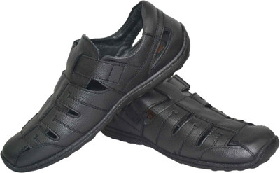 Jenfars Men Black Sandals