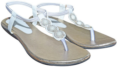 

Port Women White Flats