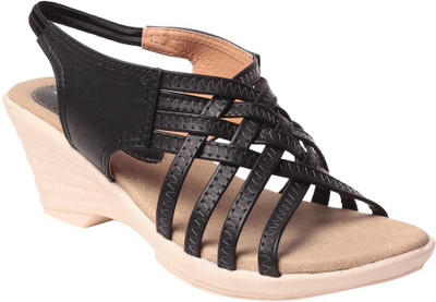 MSC Women Black Wedges