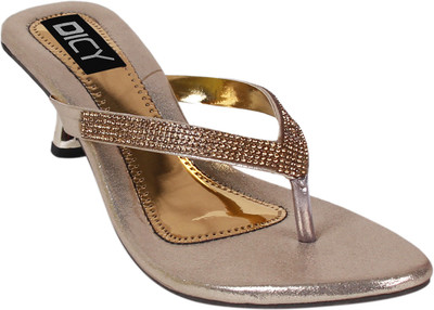 

DICY Women Gold Heels
