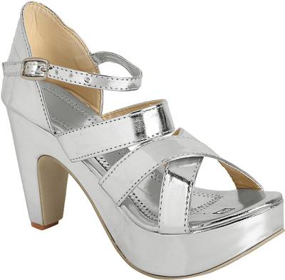 Berrypeckers Women Silver Heels