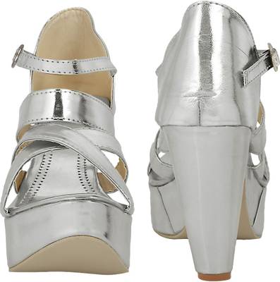 Berrypeckers Women Silver Heels