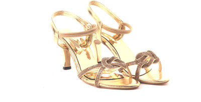 

Adorn Women Golden Heels