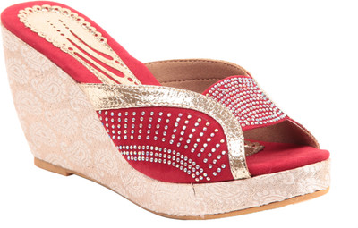 

Adorn Women Red Wedges