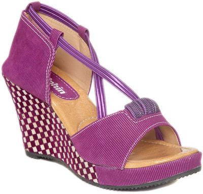 Dolphin Miles Women Purple Wedges