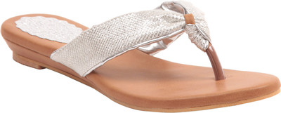 

Adorn Women Silver Flats