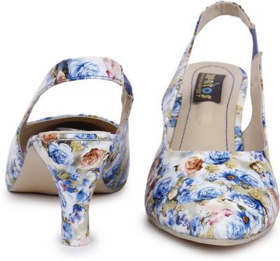 Sapatos Women ST-145-Multi Printed Black Heels