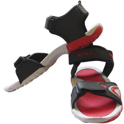 RTS Men Black/Red Sandals