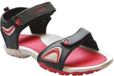 RTS Men Black/Red Sandals