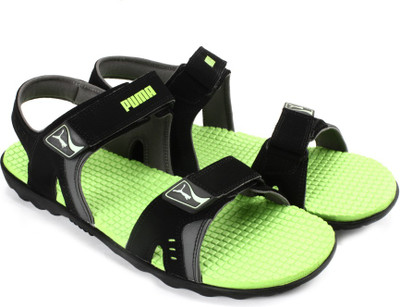 

Puma Men black-lime punch-steel gray Sports Sandals