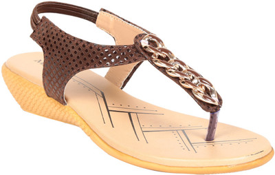 

Adorn Women Brown and Beige Wedges