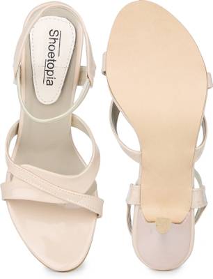Shoetopia Women White Heels