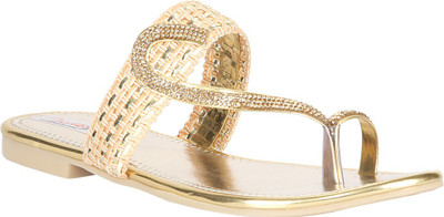 

Zachho Women Golden Flats