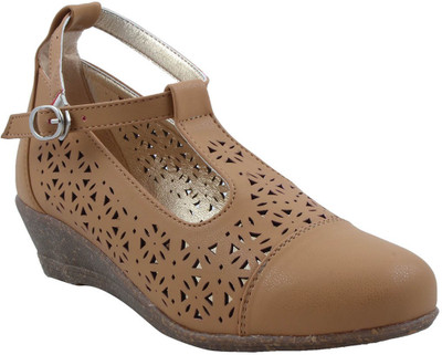 

Adorn Women Beige Wedges