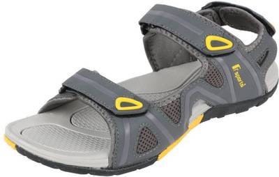 Fsports Men Grey Yellow Sandals