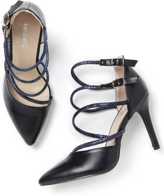 Dressberry Women Black::Navy Heels