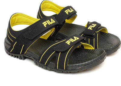 

Fila Men Blk/Yel Sports Sandals