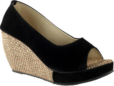 

Tryfeet Women Black Wedges