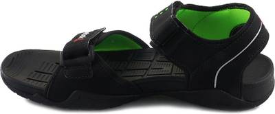 Reebok Men BLACK/NEON GREEN Sports Sandals