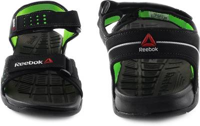 Reebok Men BLACK/NEON GREEN Sports Sandals
