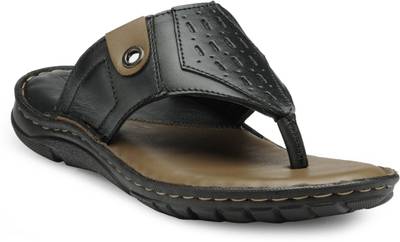 Teakwood Men Black Sandals