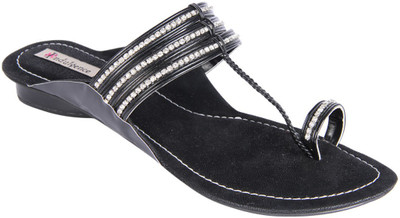 55% OFF on Indulgence Women Black Flats